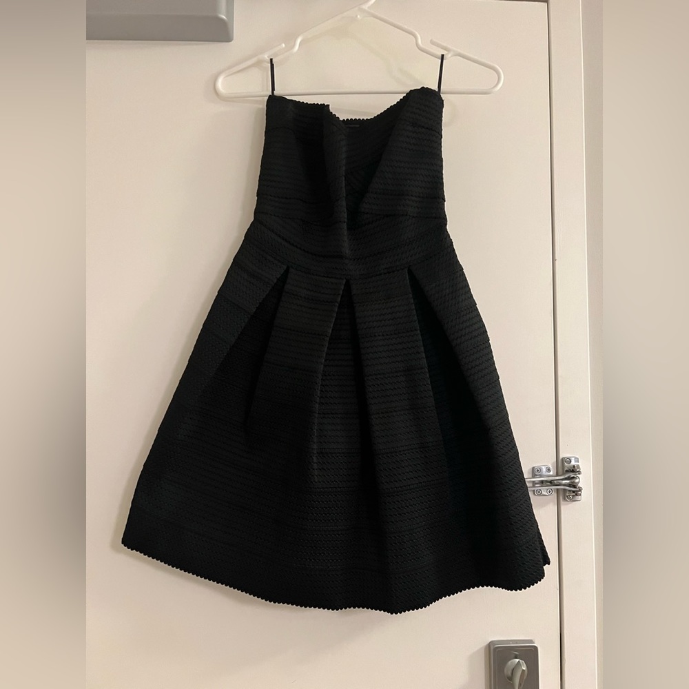 Express Strapless Black Dress